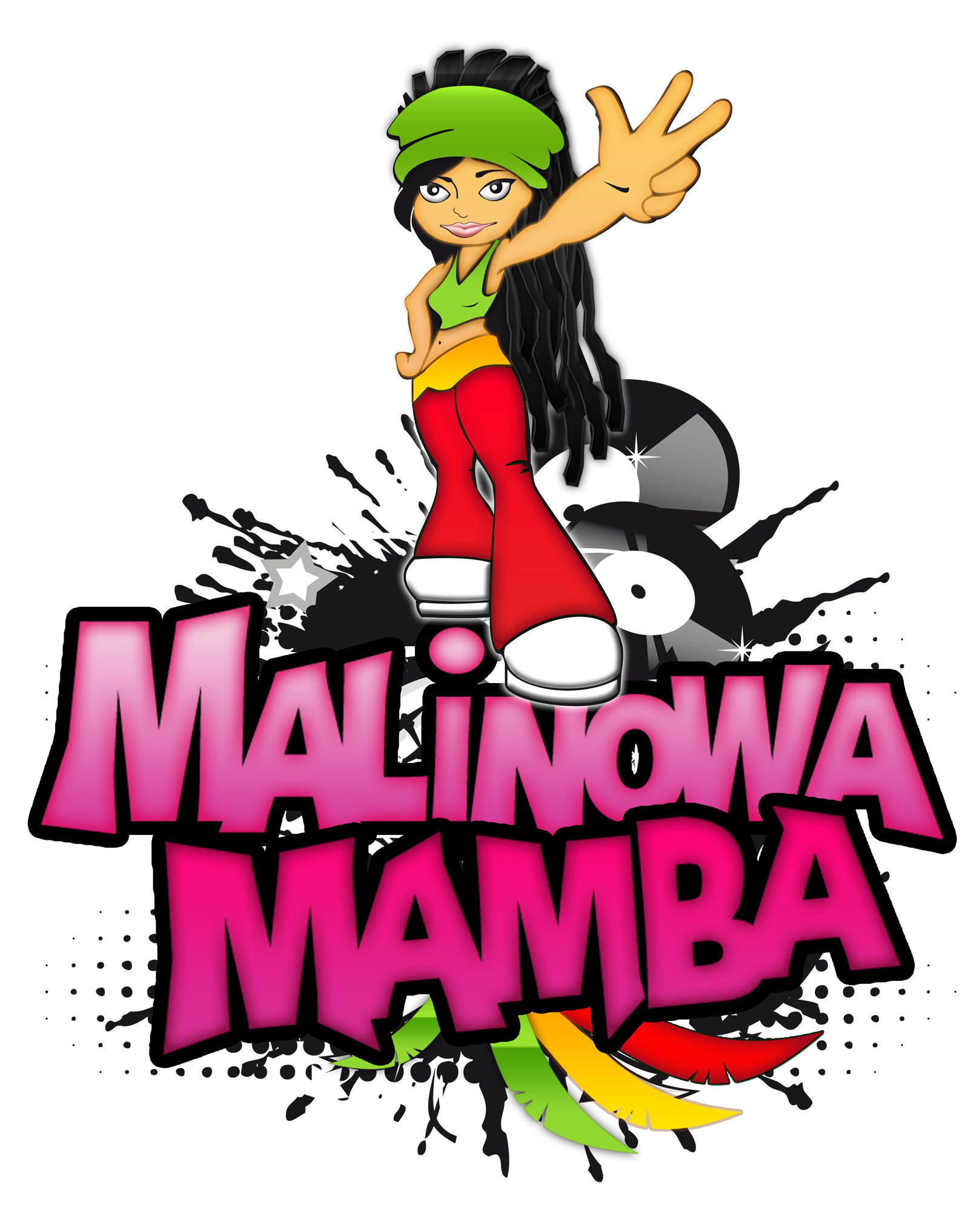logotyp malinowa mamba